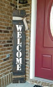 Welcome Sign Rustic Wood Welcome Sign Front Door Welcome Etsy Welcome Signs Front Door Front Porch Decorating Porch Decorating