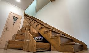 Amazing gallery of interior design and decorating ideas of wood staircase in kitchens, entrances/foyers by elite interior designers. Modern Wooden Staircase Design Ideas Design Cafe