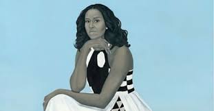 Michelle Obama S Presidential Portrait Dress Has A Political Backstory The Fader President obama gave a nod to his exceptionally dressed wife and took her hand as they arrived on the stage during the congressional black caucus foundation's phoenix. presidential portrait dress
