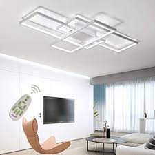 Every room has a tone, such as formal or modern. Led Ceiling Light Dimmable Living Room Kitchen Island Table Light Fixture With Remote Control Modern Dining Room Flush Mount Acrylic Chic Design Ceiling Chandeliers Lighting For Bedroom Bathroom Lamp Amazon Com