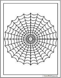 The spider will rush out and attack the prey item, dragging it back to the back of the funnel to consume its meal. Geometric Web Coloring Page