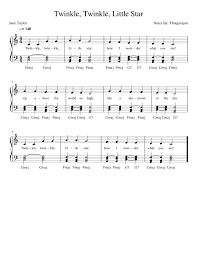 (a helpful tip for beginners is to label each key with a sticker to its corresponding note!) you did it! Twinkle Twinkle Littel Star Sheet Music For Piano Solo Musescore Com