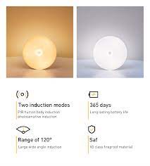Baseus Pir Intelligent Motion Sensor Led Nightlight Human Body Motion Induction Led Lamp Rechargeable Closet Wardrobe N Night Light Led Night Light Night Lamps