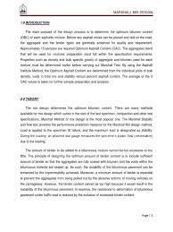 Marshall stability test for bitumen mixture. Marshall Mix Design Density Road Surface