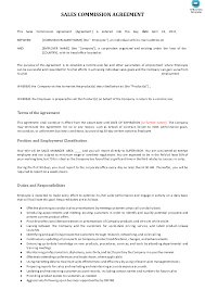 For a real estate business, can use a real estate commission agreement for your agents. Sales Commission Agreement Download This Sales Commission Agreement To Sign Between The Employer And The Employee Regar Contract Template Templates Agreement