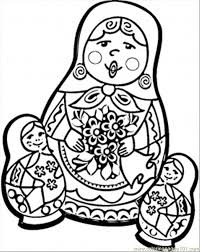 Free Printable Coloring Image Russian Dolls Coloring Pages Russian Nesting Dolls Flag Coloring Pages