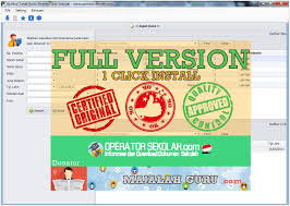 Operator Sekolah Referensi Operator Sekolah Full Version 1 Click Instal Aplikasi Cetak Kartu Peserta Ujian Sekolah Fitur Photo Barcode Singing Excel Logos