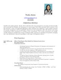 We understand that writing a personal statement for your cv can be difficult. Personal Profile Middle East Bankers