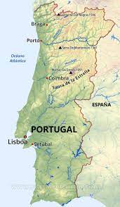 ¿sabes todos los nombres de los paises europeos? Mapa De Portugal