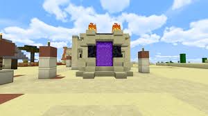 Can a portal block be mined in survival? Here S A Desert Themed Nether Portal Design Rate It Minecraft
