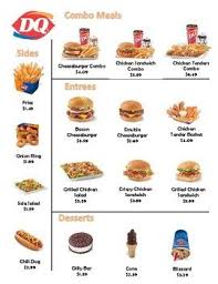 dairy queen menu math in 2019 healthy fast food options