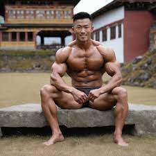 Naked asian muscle men