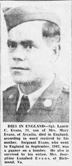 SGT Laurie Colman Evans (1914-1943)