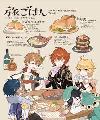 Genshin Impact Food Funny Anime Pics Character Design Cute Anime Character