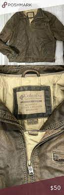 Columbia Jacket Bomber Aviator Faux Leather Suede Nice Pre Owned Condition Any Flaws Will Be Noted Below Al Columbia Jacket Faux Leather Jackets Bomber Jacket