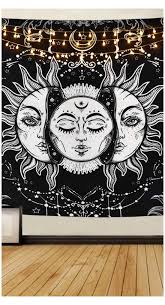 Pin By Hannah Willis On Yoga Mindfulness Practice In 2020 Sun And Moon Tapestry Moon Tapestry Cool Tapestries
