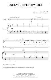 Heather Sorenson Until You Save The World Sheet Music Download Pdf Score 431139
