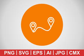 Download Vector Route Icon Graphic By Iyikon Creative Fabrica PSD Mockup Templates