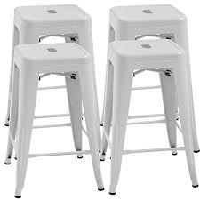 Amazon Com Fdw Counter Height Bar Stools Set Of 4 Metal Bar Stools 24 Inches Kitchen Counter Stool Indus In 2020 Metal Patio Furniture Metal Bar Stools Outdoor Stools