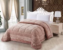 Trapunta Matrimoniale Invernale Botticelli Home Fs008 Rosa Antico 270x270 Cm