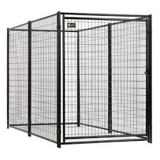 American Kennel Club 6 Ft X 5 Ft X 10 Ft Black Powder Coated Kennel Cl 70510 The Home Depot Dog Kennels For Sale Dog Kennel Outdoor Dog Kennel