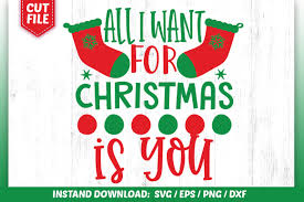 Download All I Want For Christmas Design Graphic By Subornastudio Creative Fabrica SVG Cut Files