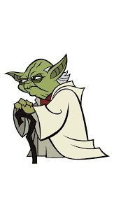 Star Wars Cartoon Yoda Sticker Star Wars Stickers Star Wars Cartoon Yoda Sticker