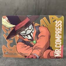 My Hero Academia Mr. COMPRESS No.22 Japanese Collectable Clear Card Anime |  eBay