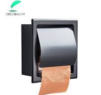Toilet Paper Holder Stainless Steel 304 Roll Paper Box Wall Mounted  Concealed Bathroom Roll Paper Box Waterproof - AliExpress 13