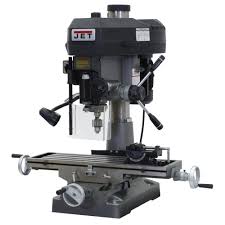 Jet 2 Hp Milling Drilling Machine With R8 Taper And Worklight 12 Speed 115 230 Volt Jmd 18 350018 The Home Depot Benchtop Milling Machine Drilling Machine Milling Machine