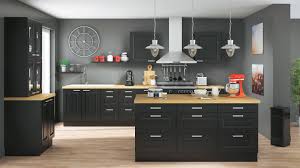 Cuisines Amenagee Equipee En Kit Sur Plan Chez But Cuisiniste Plan Cuisine Cuisine Noire Cuisines Design