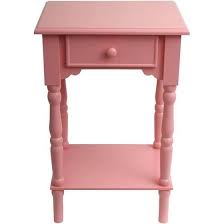Light Pink Bedside Table Pink Side Table Pink Accent Table Decor Therapy