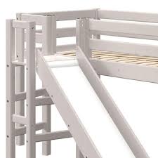 Zudem hat das produkt folgende besonderheiten: Mittelhohes Bett 90x200cm Plattform Rutsche Classic Flexa Grey Washed Abitare Kids De Breuyn