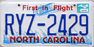 This plate is free of charge to those veterans who qualify. North Carolina First In Flight License Plate Random Plate Ebay