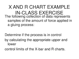 Ppt X And R Chart Example In Class Exercise Powerpoint