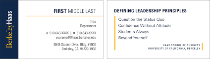 Whether you are looking for a college student business card template, a graduate student business card template, or a ph.d. Uc Storefront Haas School Of Business Students