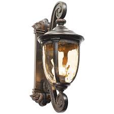 John timberland bellagio carriage style outdoor post lights. Bellagio 24 High Bronze Dual Scroll Arm Outdoor Wall Light 40276 Lamps Plus