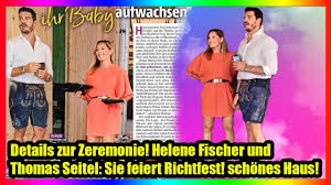 Außerdem besitzt helene fischer ein haus am ammersee. Details Zur Zeremonie Helene Fischer Und Thomas Seitel Sie Feiert Richtfest Schones Haus Youtube