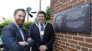 Plaque erected in honour of Dermot Morgan