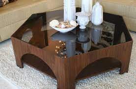 Accent your living room with a coffee, console, sofa or end table. Walnut Hexagon Coffee Table Modshop
