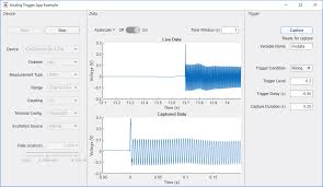 Example of an app designer app that uses a grid layout manager to align and position components when the app is resized. Create An App For Analog Triggered Data Acquisition Matlab Simulink Mathworks Deutschland