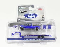Find great deals on ebay for toy gooseneck trailers. 1 64 2019 Ford F 350 Blue Dually Pickup Truck With Gooseneck Trailer Daltons Farm Toys