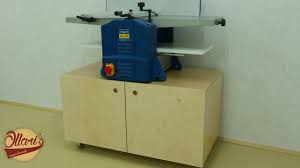 Now it's the time to make a stand for it. Mobile Shop Cabinet For My Jointer Planer Combination Machine Youtube
