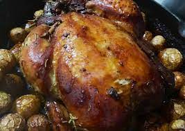 Remove the backbone with a knife or kitchen scissors to flatten the chicken. Recipe Of Speedy Roast Chicken Chicken Recipes Cf