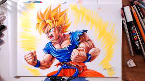 Maybe you would like to learn more about one of these? Drawing Dragon Ball Super Saiyan Goku Drawholic Youtube