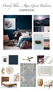 Client Files A Moody Blue Rose Guest Bedroom Design Guest Bedroom Design Cozy Guest Rooms Simple Bedroom