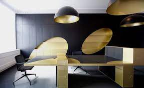 A black, white, gold office reveal that is simply glamorous. Black And Gold Office Office Snapshots