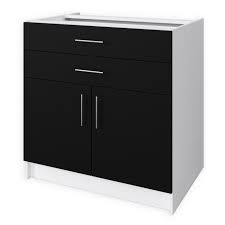 Maybe you would like to learn more about one of these? Obi Meuble Bas De Cuisine L 80 Cm Noir Mat Cdiscount Maison