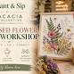 Pressed Flower Art Workshop at Acacia Collective