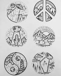 Home Art Hippie Drawing Hipster Drawings Round Tattoo